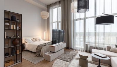 Pillar Mežciema mājās iekārtots loft demo dzīvoklis