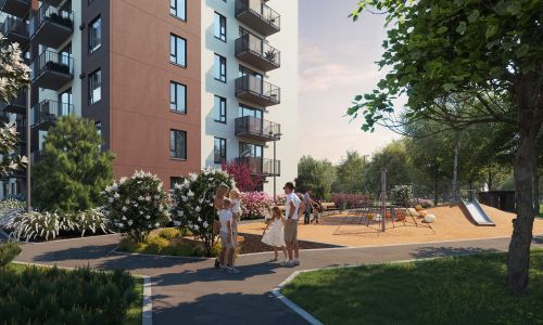 Pillar Jaunie dzīvokļi Iļģuciema mājas Eksterjers